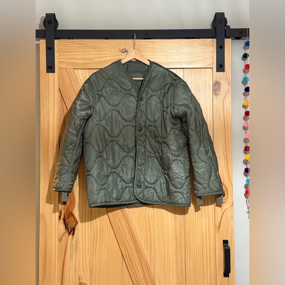 Vintage Muted Green M65 Military Liner Jacket - Picture 3 of 4